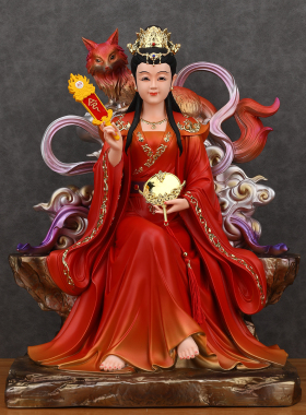 胡三太爷太奶公子像体真身四大家族黄仙狐仙神像家用供奉摆件