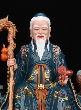 药王爷菩萨神像孙思邈医圣神医坐像华佗像体真身药店供奉树脂摆件