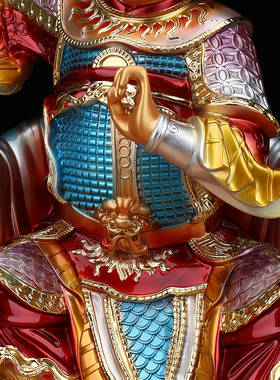 新款监斋菩萨供奉家用客厅寺庙佛堂摆件紧那罗王监斋使者像体真身