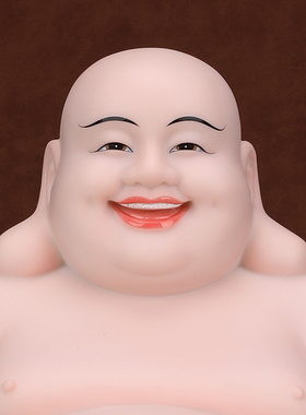 大肚弥勒佛汉白玉佛像菩萨神像摆件宽体笑佛供奉家用客厅店铺招财