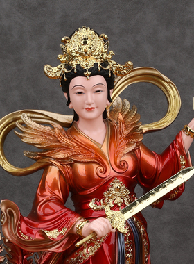 九天玄女神像九天圣母娘娘玄母天尊像体无极元君树脂家用供奉摆件