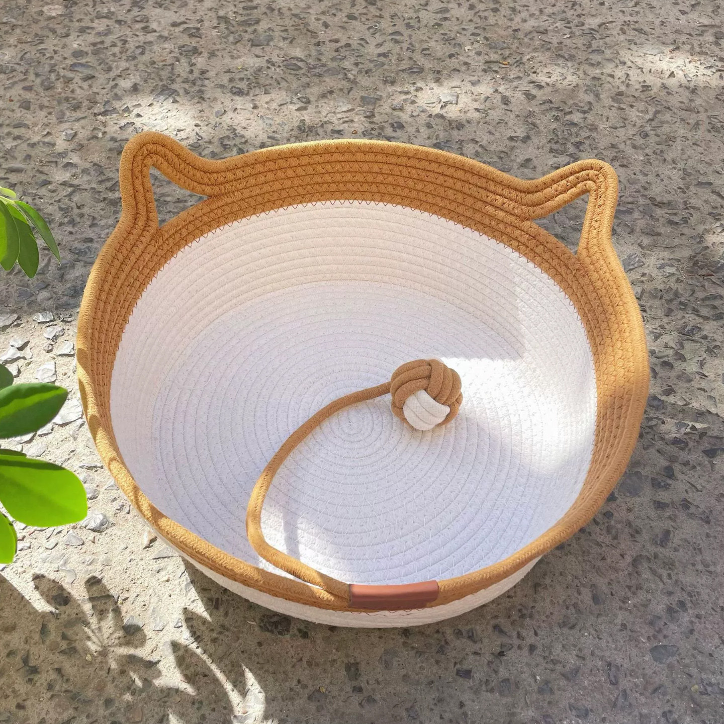 藤编猫窝冬加厚猫床圆形大尺寸保暖猫咪半封闭式安全感被子猫垫子,淘宝优惠券,粉丝福利购,淘宝优惠卷