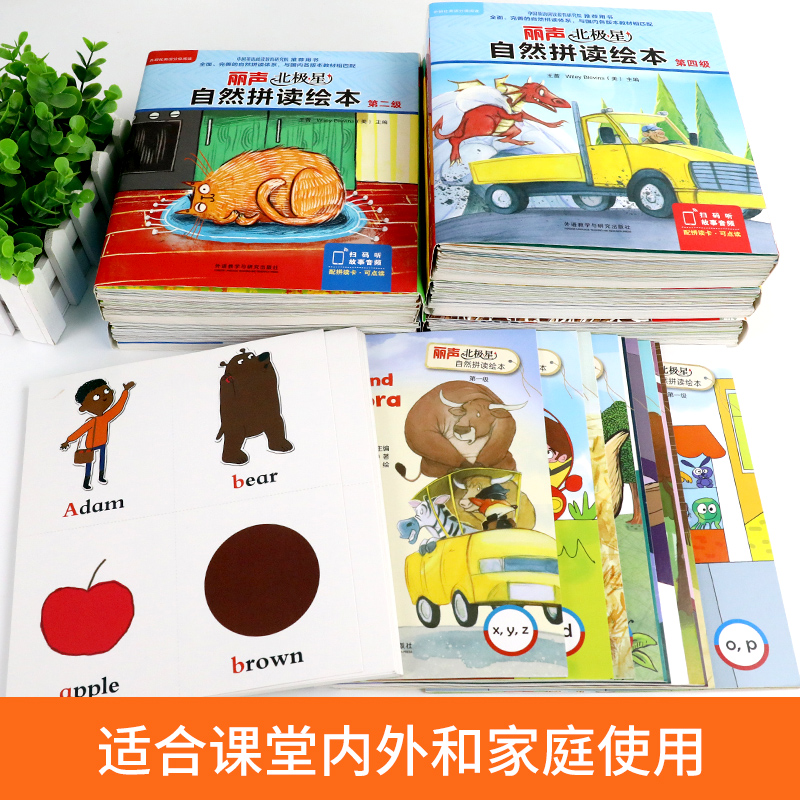 丽声北极星自然拼读绘本第一二三四五六级全套少儿英语绘本启蒙教材小学生三四五年级读物幼儿英语分级阅读语法单词自然拼读物书籍