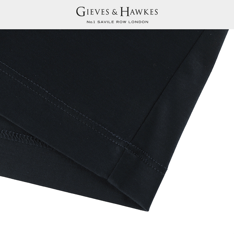 GIEVES&HAWKES/君皇仕夏季男士短袖翻领polo衫修身t恤G47H9EI011 - 图3