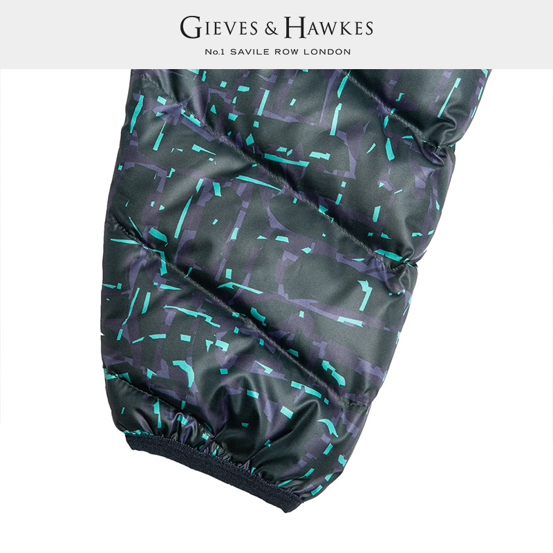 GIEVES&HAWKES/君皇仕GH男士短款休闲夹克白鸭绒羽绒服G40J7E1161 - 图1