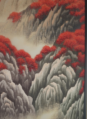 鸿运当头苏绣玄关画纯手工桑蚕丝