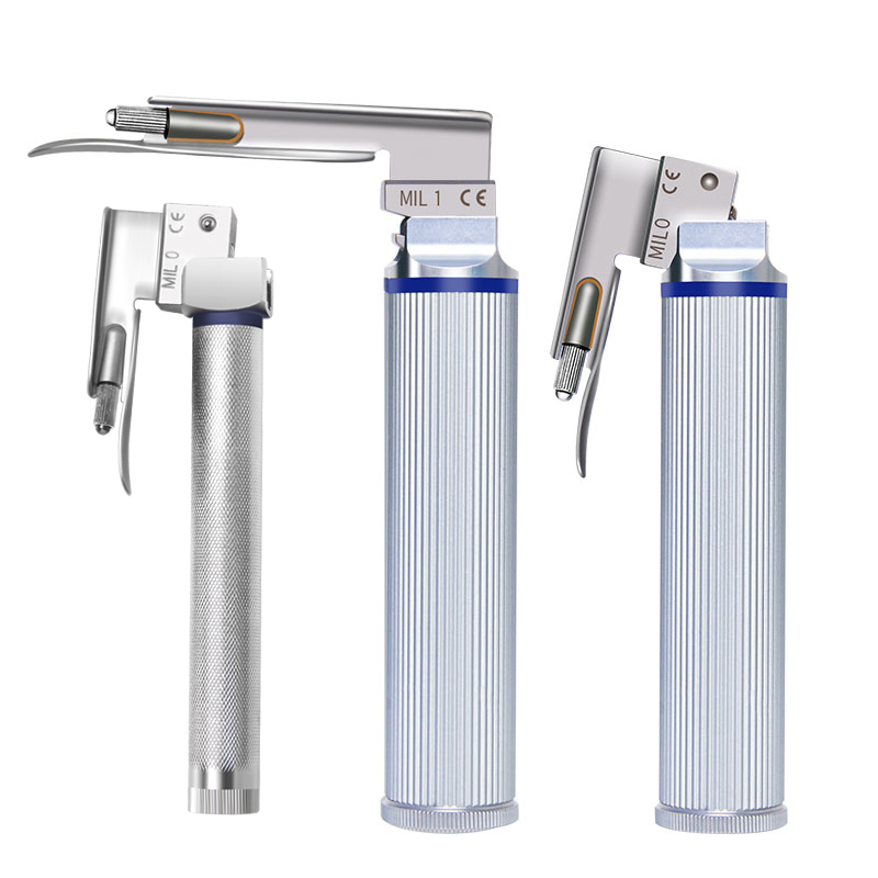 医用不锈钢麻醉咽喉镜全钛钢成人新生儿气管插管急诊抢救宠物可用 - 图1