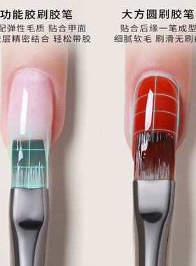 晕染拉线笔刷子渐变美甲笔刷套装