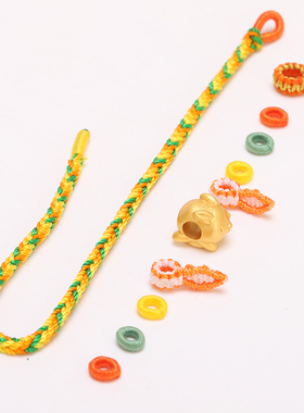 手工编织手绳红绳兔子可穿配饰