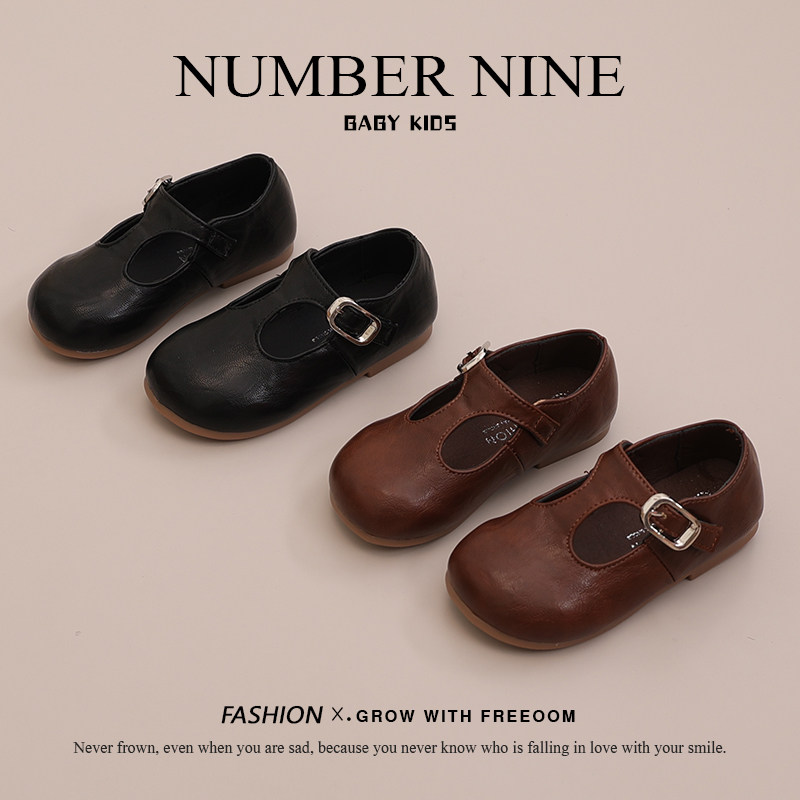 女童公主鞋2025春秋新款童鞋小女孩英伦小皮鞋女宝浅口单鞋豆豆鞋,淘宝优惠券,粉丝福利购,淘宝优惠卷