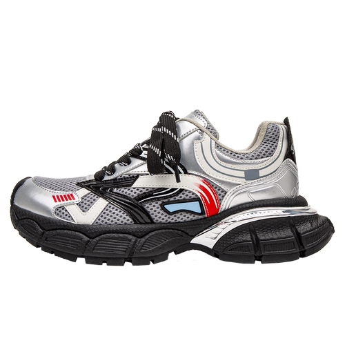 youthloser鞋子男原创小众设计感潮鞋银色复古厚底情侣运动老爹鞋 - 图3