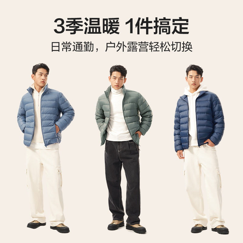 网易严选轻薄羽绒服白鸭绒加厚保暖外套2023年新款男士冬季短款_网易严选_男装-第3张图片-提都小院