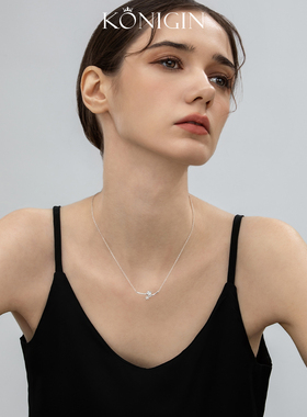 星星项链女款925纯银锁骨链