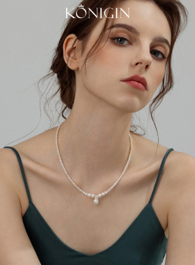 高级感淡水珍珠项链女