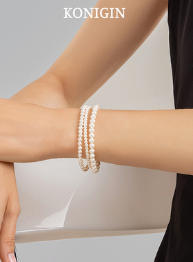 925纯银施家珍珠手链女