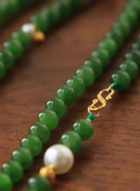 精品碧玉项链手链两用