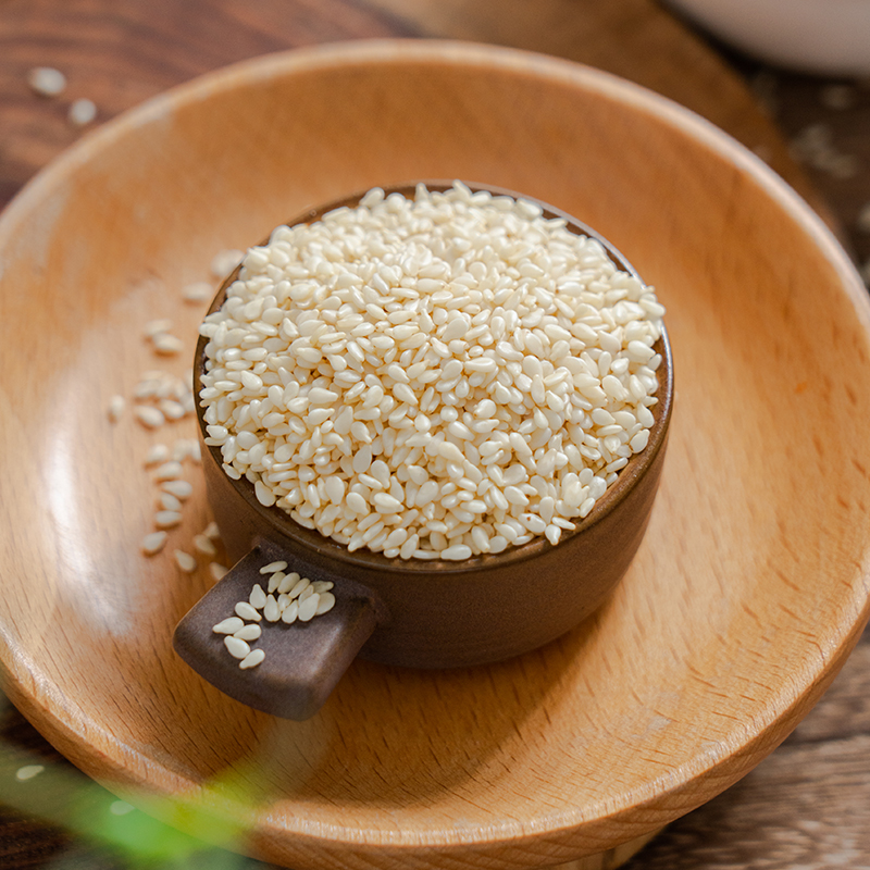 农家一级优质生白芝麻500g新货炒熟白芝麻粒免洗即食黑芝麻杂粮 - 图0