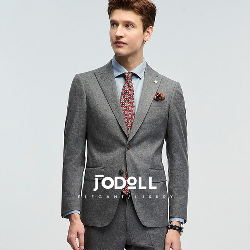 JODOLL乔顿男士绵羊毛西服商务绅士舒适百搭气质职业宴会正装西装 - 图0