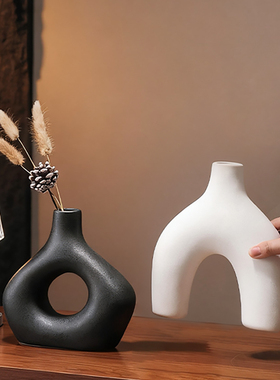 中古风复古小众陶瓷花瓶装饰品