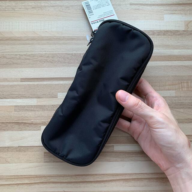 Black pencil bag MUJI nylon