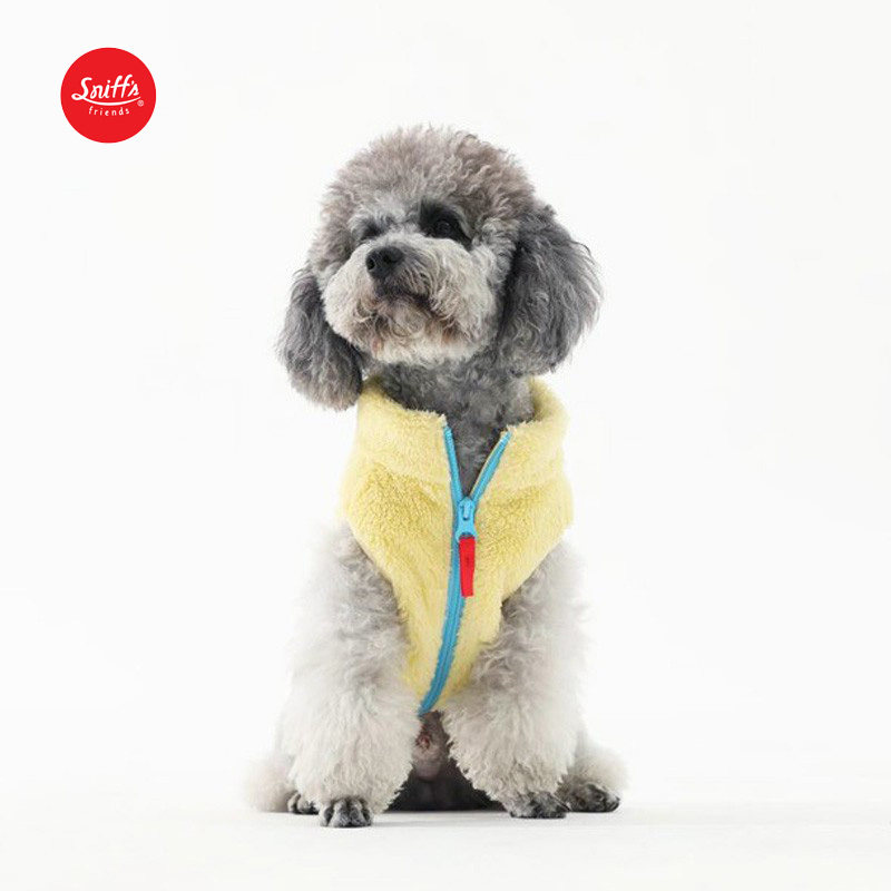 Sniff宠物狗狗猫咪秋冬款衣服泰迪比熊保暖毛绒拉链背心马甲毛衣,淘宝优惠券,粉丝福利购,淘宝优惠卷