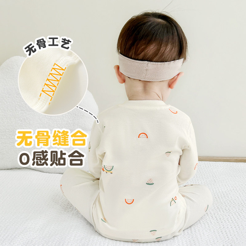 婴儿内衣套装春秋季新生纯棉打底男女童儿童分体衣服宝宝秋衣秋裤,淘宝优惠券,粉丝福利购,淘宝优惠卷