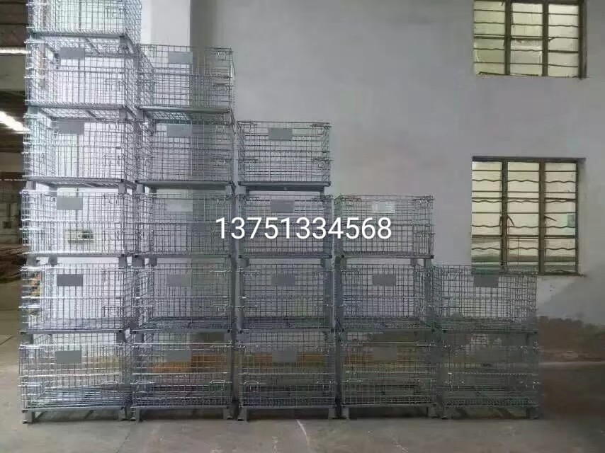 折叠仓储笼快递分拣框物流笼车周转铁框折叠蝴蝶笼铁笼铁丝美固笼_虎窝淘
