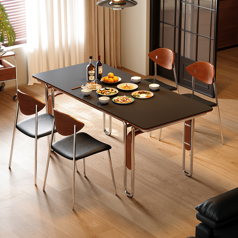 梵创 包豪斯长方形餐桌法式复古餐桌书桌两用一体现代简约饭桌椅,淘宝优惠券,粉丝福利购,淘宝优惠卷