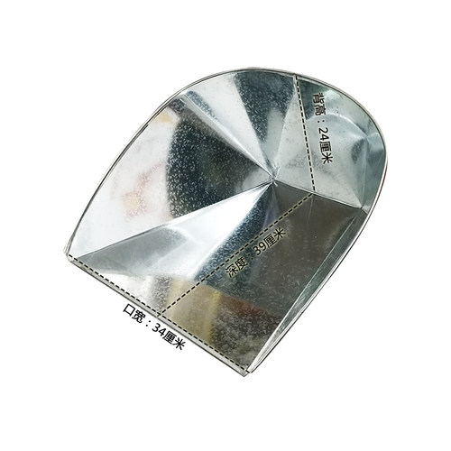 特制自制加厚加固型特大号工厂畚箕簸箕垃圾铲铁皮畚斗铁戳箕包邮 - 图3