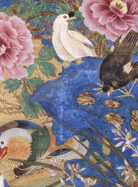 明陈嘉选玉堂富贵图国画花鸟画