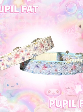 星星甜酷项圈亮片原创可爱皮质