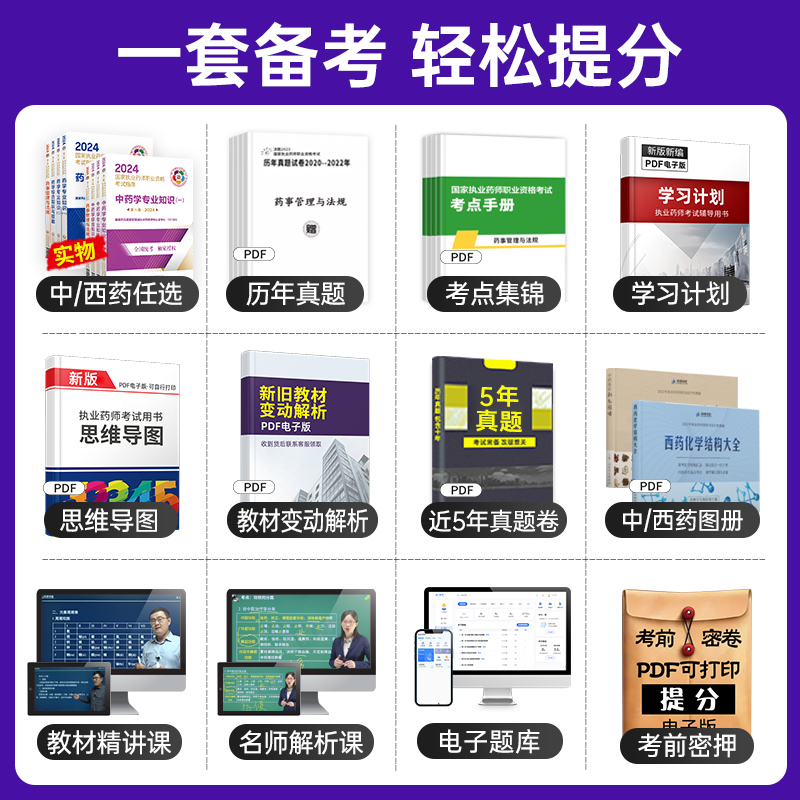 备考2025年执业药药师官方完整版教材第八版考试指南职业资格书西药中药师习题全套历年真题库中药学专业知识一二法规医药科技视频