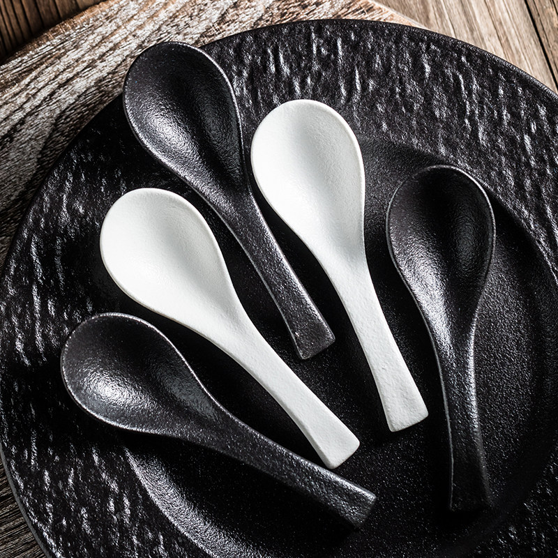 日式陶瓷碗勺米饭碗甜品碗勺家用商用餐具套装西餐勺子饭勺搅拌勺,淘宝优惠券,粉丝福利购,淘宝优惠卷