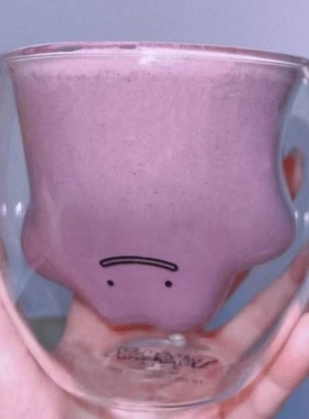 Palnart Poc 口袋妖怪 宝可梦 宝可梦 百变怪双层玻璃杯