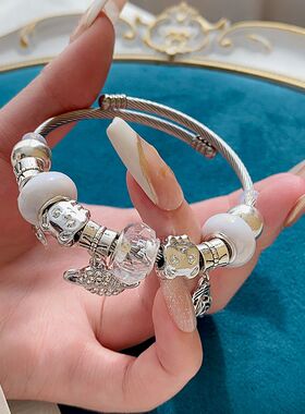 三丽鸥手链配饰diy爆款库洛米手饰潘多手串拉时尚爱心手镯女饰品