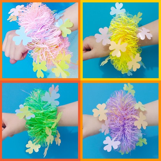 Kinder Tanz Performance Hand Blume 1. Juni Kindergärtner Performance Handgelenk Kranz Sport Meeting Requisiten Glockenarmband Handring