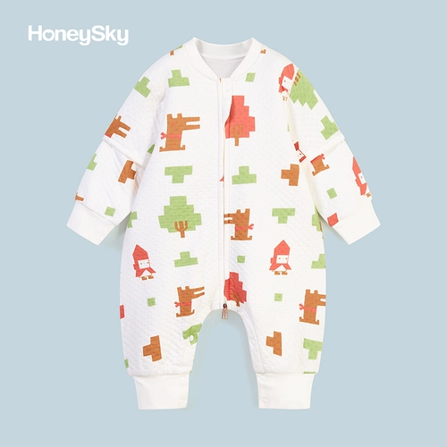 Детский осенний спальный мешок, милый съёмный хлопковый пуховик