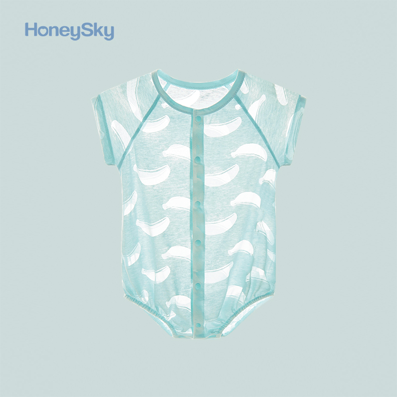 honeysky夏季短袖宝宝外出包屁衣 honeysky连身衣/爬服/哈衣