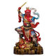 Brass king lingguan statue home temple worship ornaments