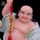 White marble Chinese-style bangs and golden toad statue ornaments