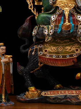 普化真身像体雷神摆件台湾黄铜