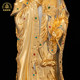 Pure Bronze Western Three Saints Bronze Statue New Product Standing Guanyin Bodhisattva