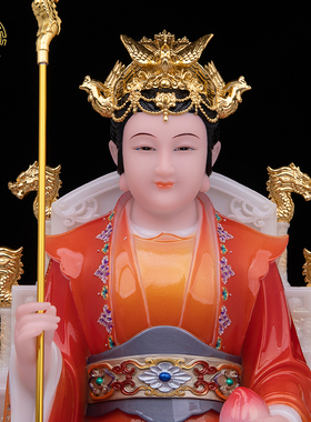 玉帝王母神像汉白玉供奉客厅摆件