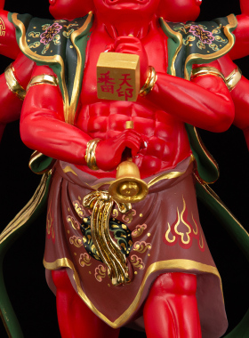 太岁统领殷元帅神像树脂家居摆件