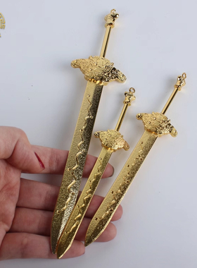 七星剑佛像配件宝剑合金中式法器