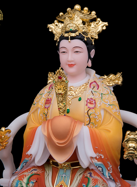 三宵娘娘神像帝一桌面高档汉白玉