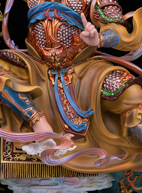 普化天尊铜像供奉摆件纯铜摆件