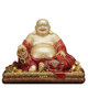 Big-belly Maitreya Buddha pure copper gilded Chinese-style home ornaments