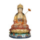 The five sacred statues of the Buddha in the whole hall are made of pure copper and are decorated with colorful decorations.