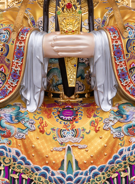 广济龙王神像纯铜中式招财摆件